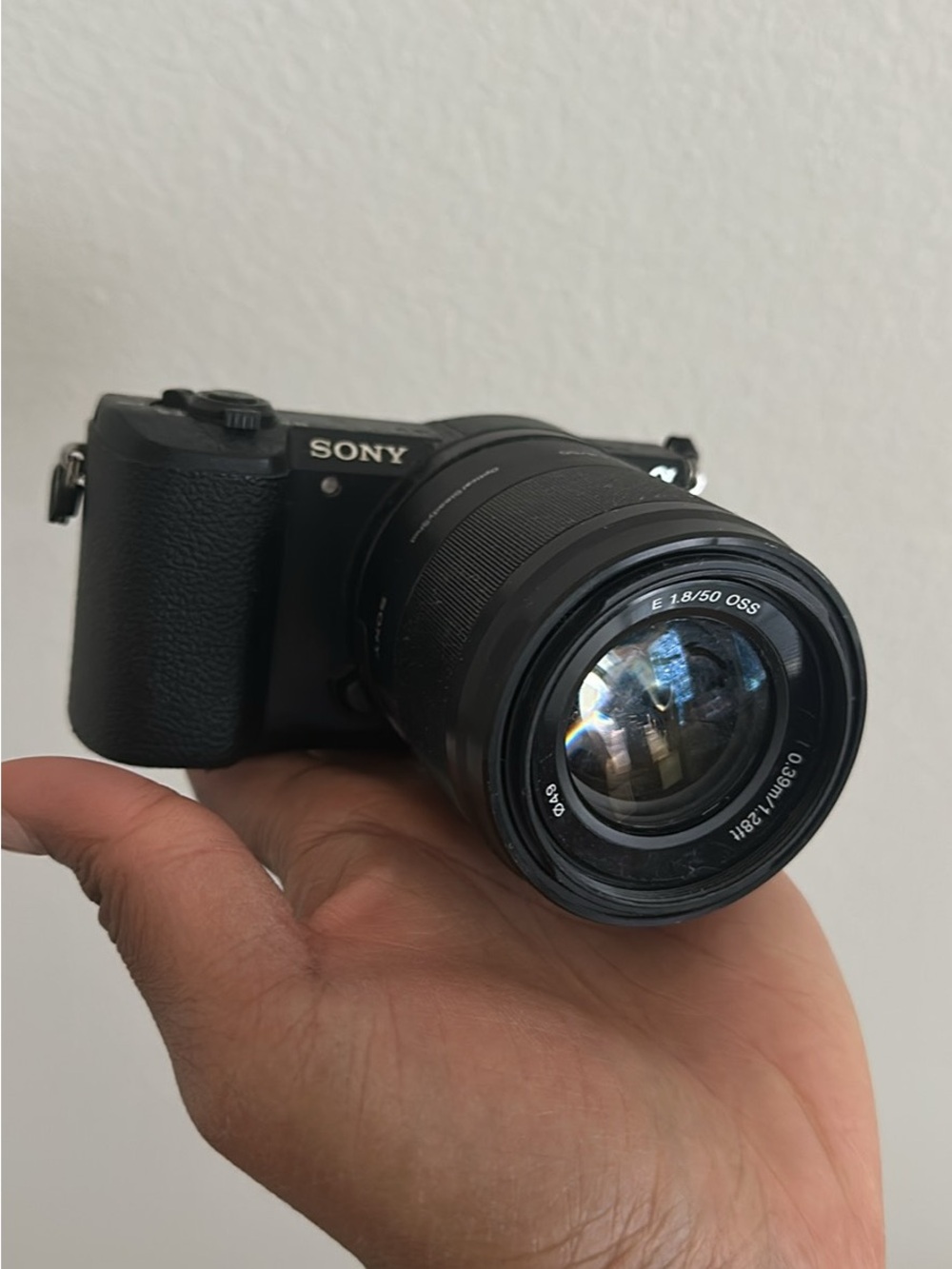 Sony Black Mirrorless Camera with 50mm f/1.8 OSS Lens (Black)